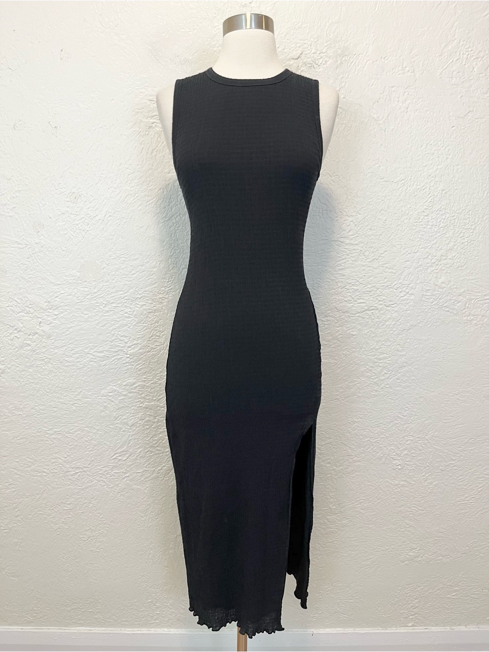 Wilfred Midi Dress Black Stretch Small S - Picture 5 of 11